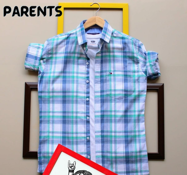 Tommy Hilfiger®️ SHIRTSOriginal Quality  Full sleeves 100% cotton shirts - BOSTON BLUE, L