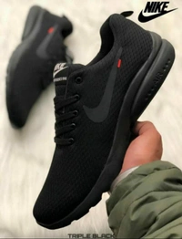 MEN GYM AND RUNNING SHOES - BLACK, 9