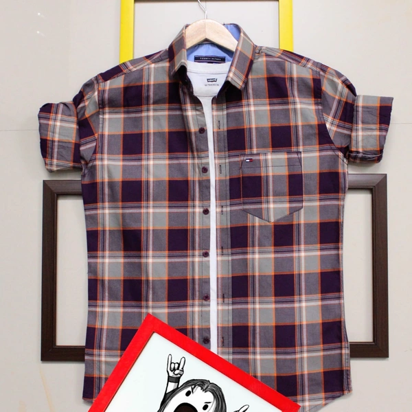 Tommy Hilfiger®️ SHIRTSOriginal Quality  Full sleeves 100% cotton shirts - BLUE, L
