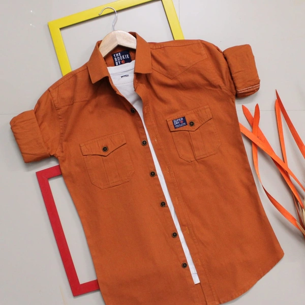 Superdry Rfd cargo®️  SHIRTSOriginal QUALITY  Full sleeves CARGO SHIRTS - BLUE, M