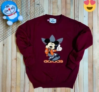 ADIDAS SWEATSHIRT FOR MEN - MAROON, L
