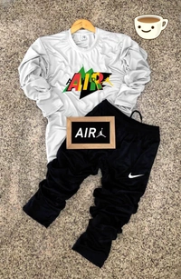 NIKE TRACKSUIT & T-SHIRT - GRAY, L