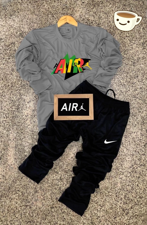NIKE TRACKSUIT & T-SHIRT - WHITE, XL