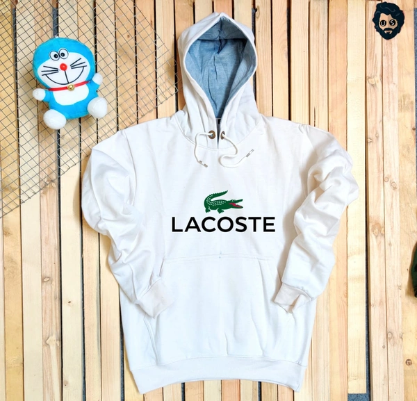 LACOSTE MEN'S NEW SWEATSHIRT - WHITE, L