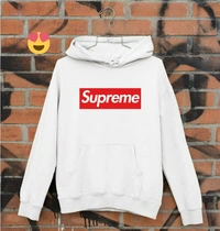 SUPREME HODDIE MEN T-SHIRT - WHITE, M