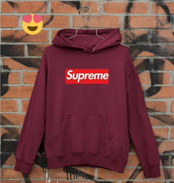 SUPREME HODDIE MEN T-SHIRT - MAROON, XL