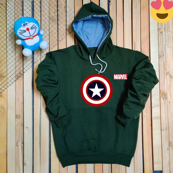 CAPTION AMERICA MARVEL HODDIE - GREEN, M