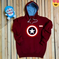CAPTION AMERICA MARVEL HODDIE - GREEN, M