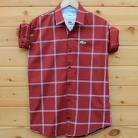 _LACOSTE®_ SHIRTSOriginal QUALITY  Full sleeves 100% cotton SHIRTS - SOLID PINK, L