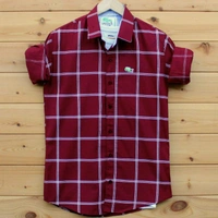 _LACOSTE®_ SHIRTSOriginal QUALITY  Full sleeves 100% cotton SHIRTS - SOLID PINK, L