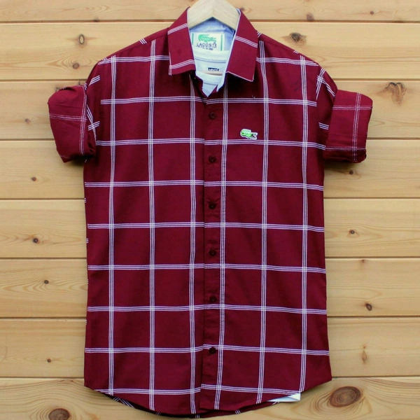 _LACOSTE®_ SHIRTSOriginal QUALITY  Full sleeves 100% cotton SHIRTS - SOLID PINK, L