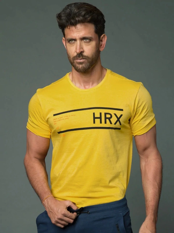 HRX T-shirt By Hrithik Roshan - Yellow - S,M,L - Yellow, L