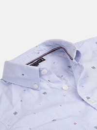 Tommy Hilfiger Boys Blue Pure Cotton Casual Shirt - Blue, 13-14Y