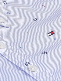Tommy Hilfiger Boys Blue Pure Cotton Casual Shirt - Blue, 13-14Y