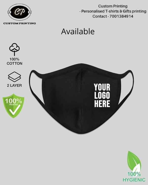Customizable Cotton Mask - white, free