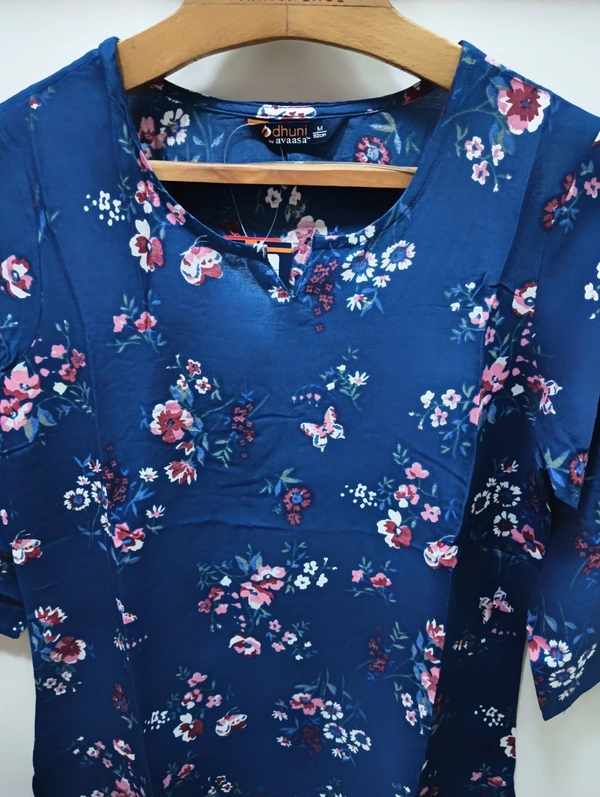 Dhuni By Avaasa Kurti - Medium, Navy Blue