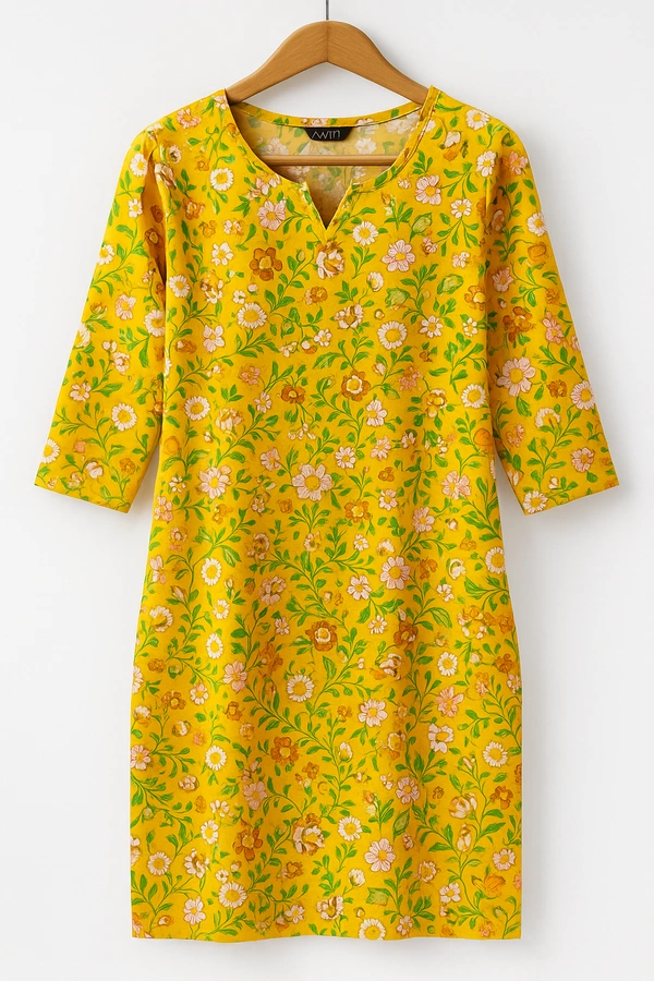 Dhuni By Avaasa Kurti - X-Large, Yellow