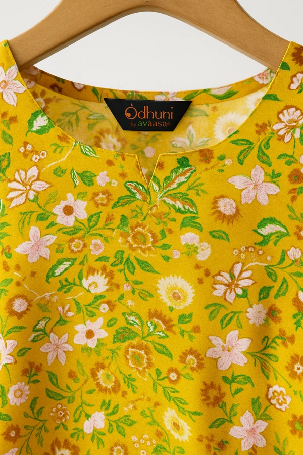 Dhuni By Avaasa Kurti - X-Large, Yellow