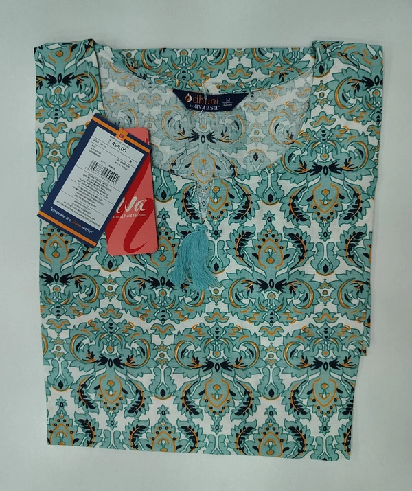 Dhuni By Avaasa Kurti - Large, Sea Green