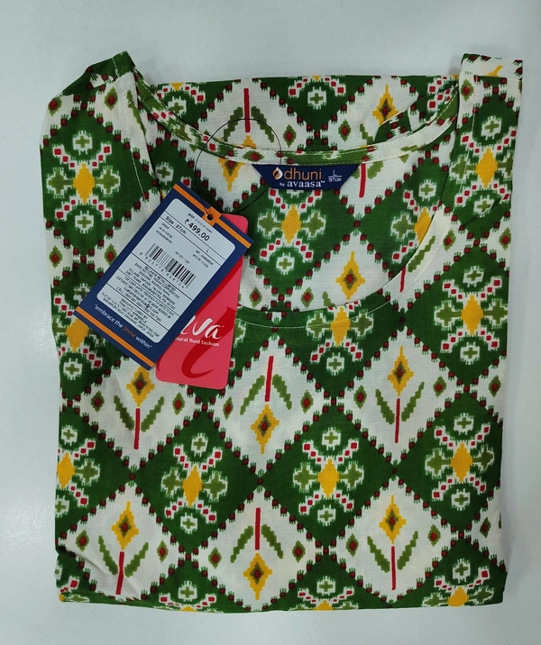 Dhuni By Avaasa Kurti - Large, Dark Green