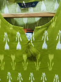 Dhuni By Avaasa Kurti - Medium, Green Leaf