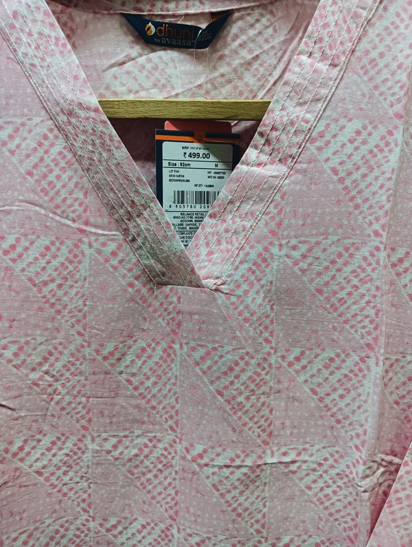 Dhuni By Avaasa Kurti - Large, Pink