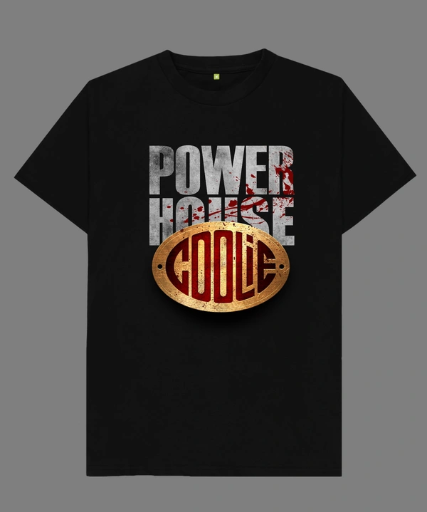 Coolie T-Shirt - Power House - Large, Black