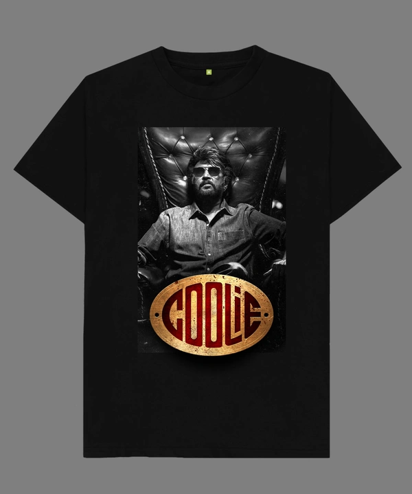 Coolie T-shirt - Rajini (1) - Small, Black