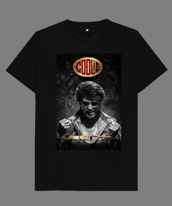 Coolie T-shirt - Rajini (4) - Small, Black