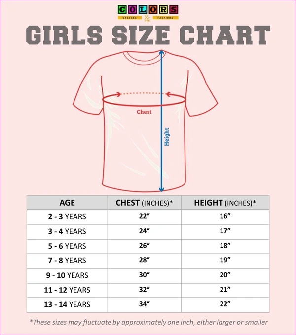 Girls Tshirt - 7 - 8 Years (28 Inches), Black