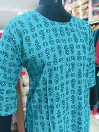 Kurti with Pocket KL002 - Cornflower, Medium