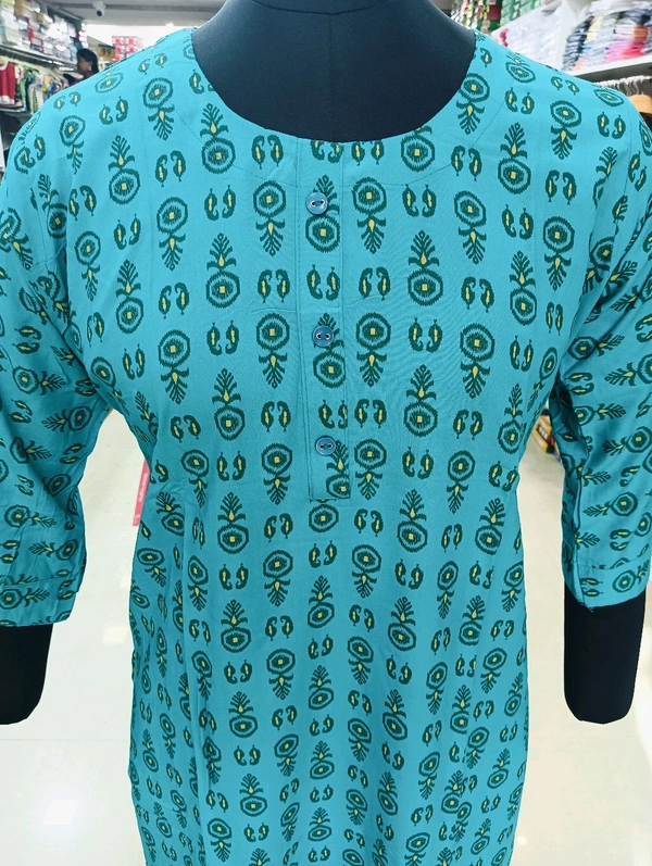 Kurti with Pocket KL002 - Cornflower, Large