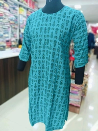 Kurti with Pocket KL002 - Cornflower, Large
