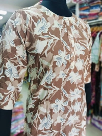 Kurti with Pocket KL003 - Raw Sienna, Medium
