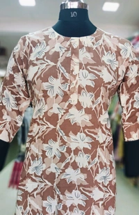 Kurti with Pocket KL003 - Raw Sienna, Medium