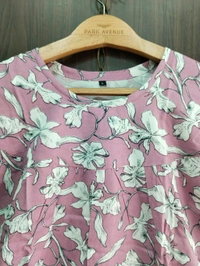 Womens Night Wear(Co-ord Set) - Lavender Rose, Large