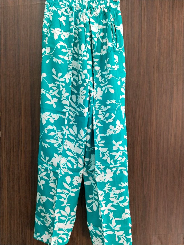 Womens Night Wear(Co-ord Set) - Eastern Blue, Small