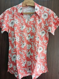 Womens Night Wear(Co-ord Set) - light orange, Xlarge