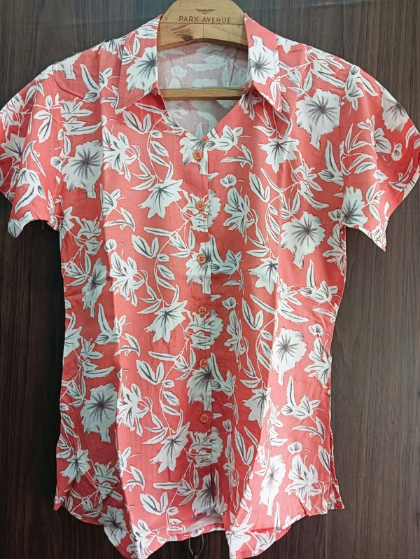 Womens Night Wear(Co-ord Set) - light orange, Xlarge