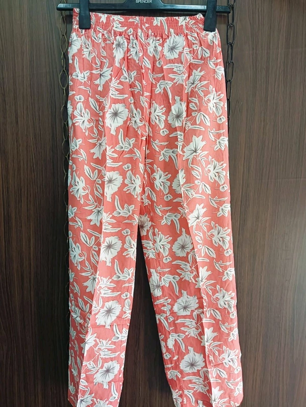 Womens Night Wear(Co-ord Set) - light orange, Xlarge