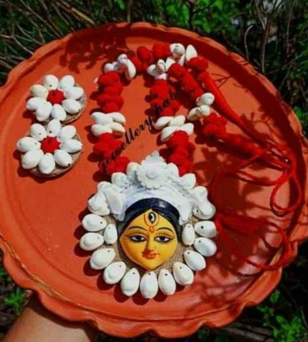 Devi Face Handmade Jewelry - Red, free size