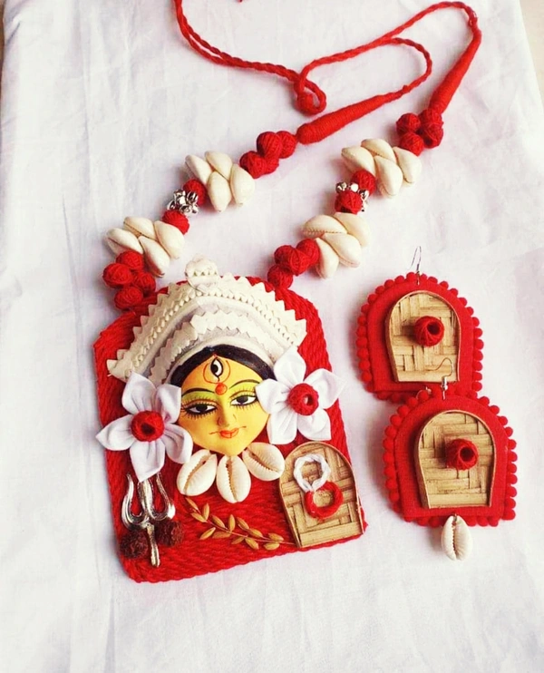 Debi Face Handmade Jewelry - Red, free size