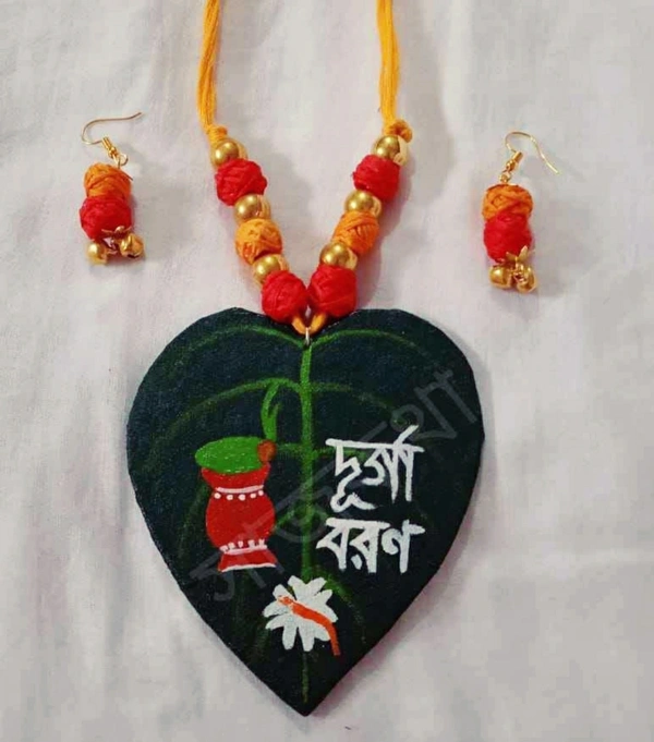 Handmade Jewelry Set - Green, free size