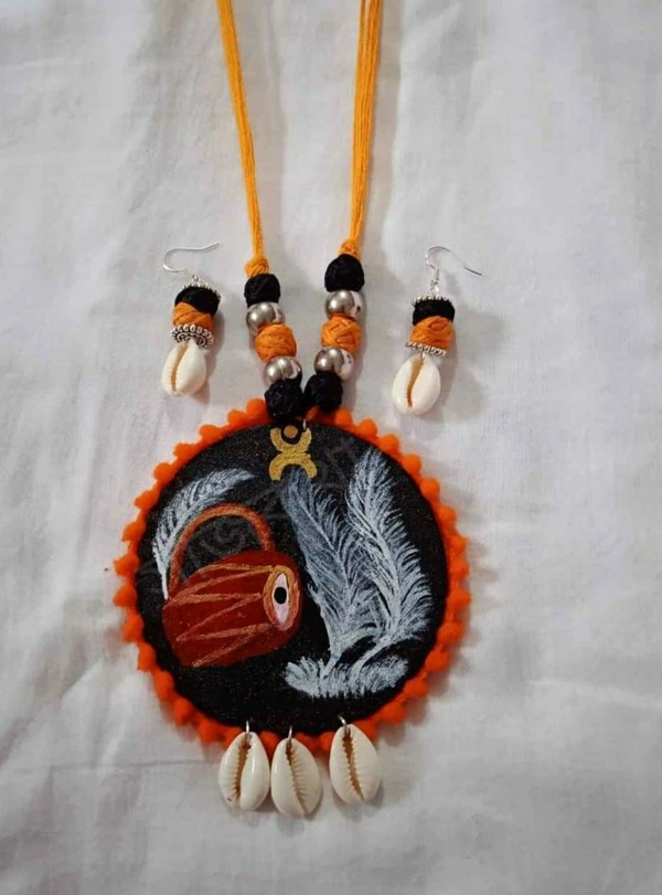 Handmade Jewelry Set - Black, free size