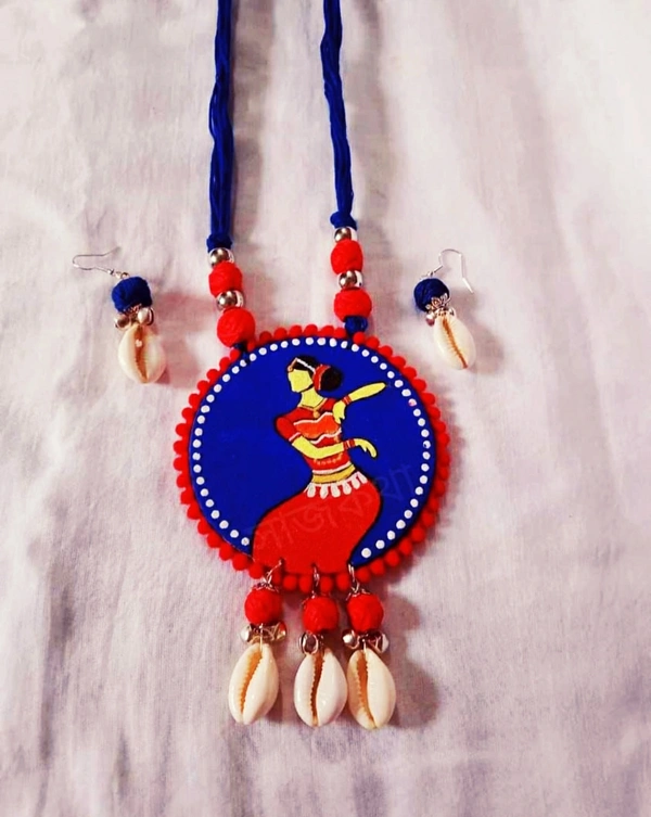 Handmade Jewelry Set - Blue, free size
