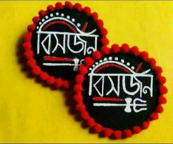 Handmade Earrings - free size, Black