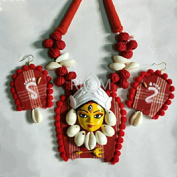 Handmade Jewelry Set - Red, free size