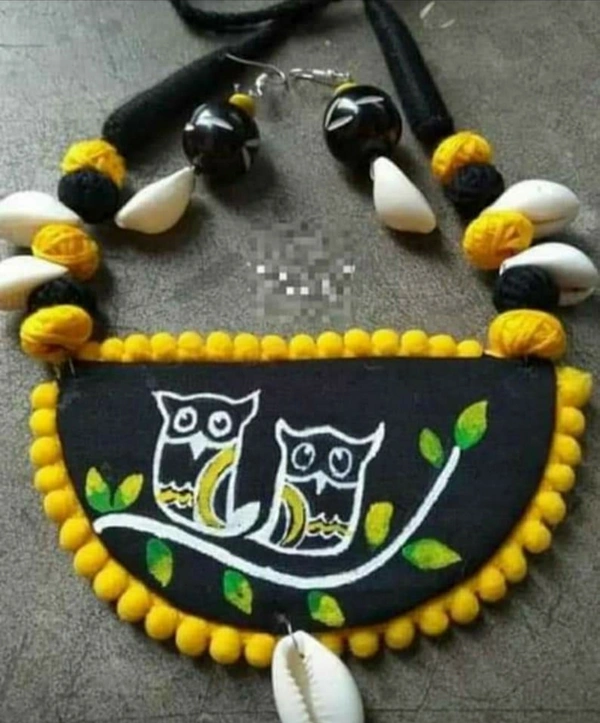 Handmade Jewelry Set - Black, free size