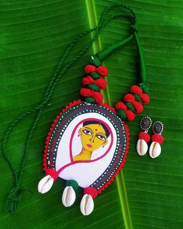 Handmade Jewelry Set - White & Red