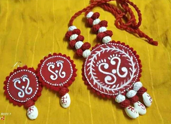 Handmade Jewelry Set - Red